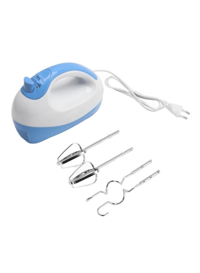 sokany Heavy Duty Mini Small Kitchen Mixing Machine Electric Egg Beater, 2 Beaters and 2 Dough Hooks with Stainless Steel Blades Can Make Mousses, Creamed Mixtures, 450W,Blue - Image 1